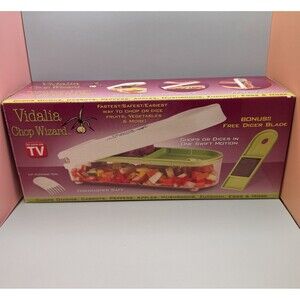 VIDALIA Chop Wizard Fasted Safest Way to Chop Dice Fruit And Vegetables (Bx 13)